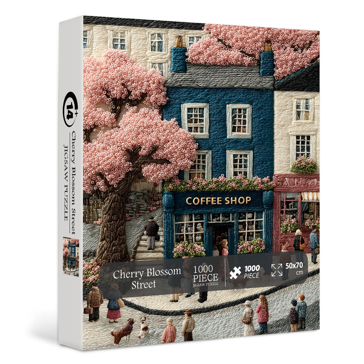 Cherry Blossom Street Jigsaw Puzzle 1000 Pieces