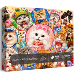Sweets Kitten Collage Jigsaw Puzzle 1000 Pieces