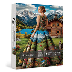 Scenic Lady Jigsaw Puzzle 1000 Pieces