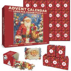 Santa's Delight Advent Calendar Jigsaw Puzzle 1000 Pieces