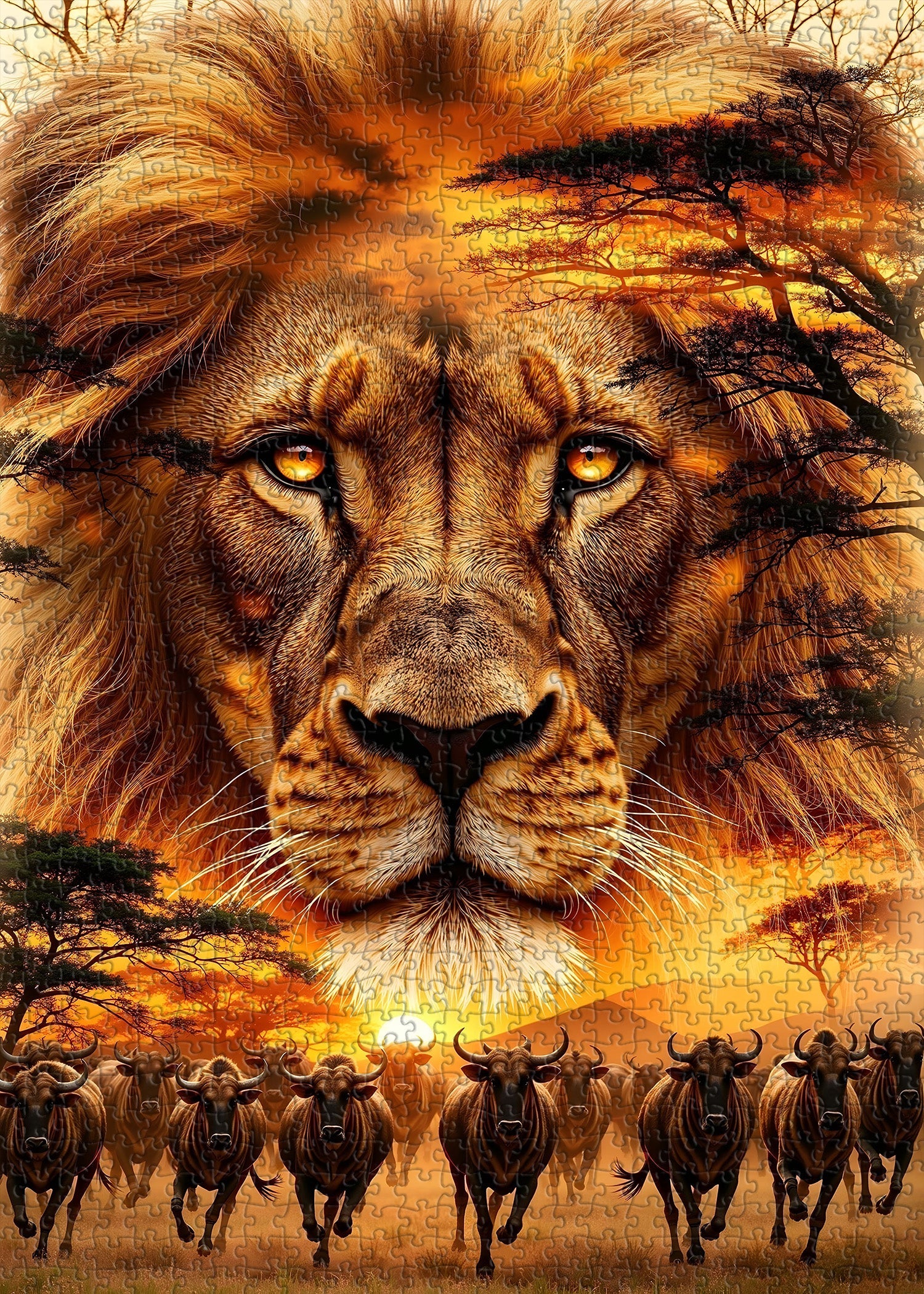 Puzzle del Re delle Praterie, 1000 pezzi