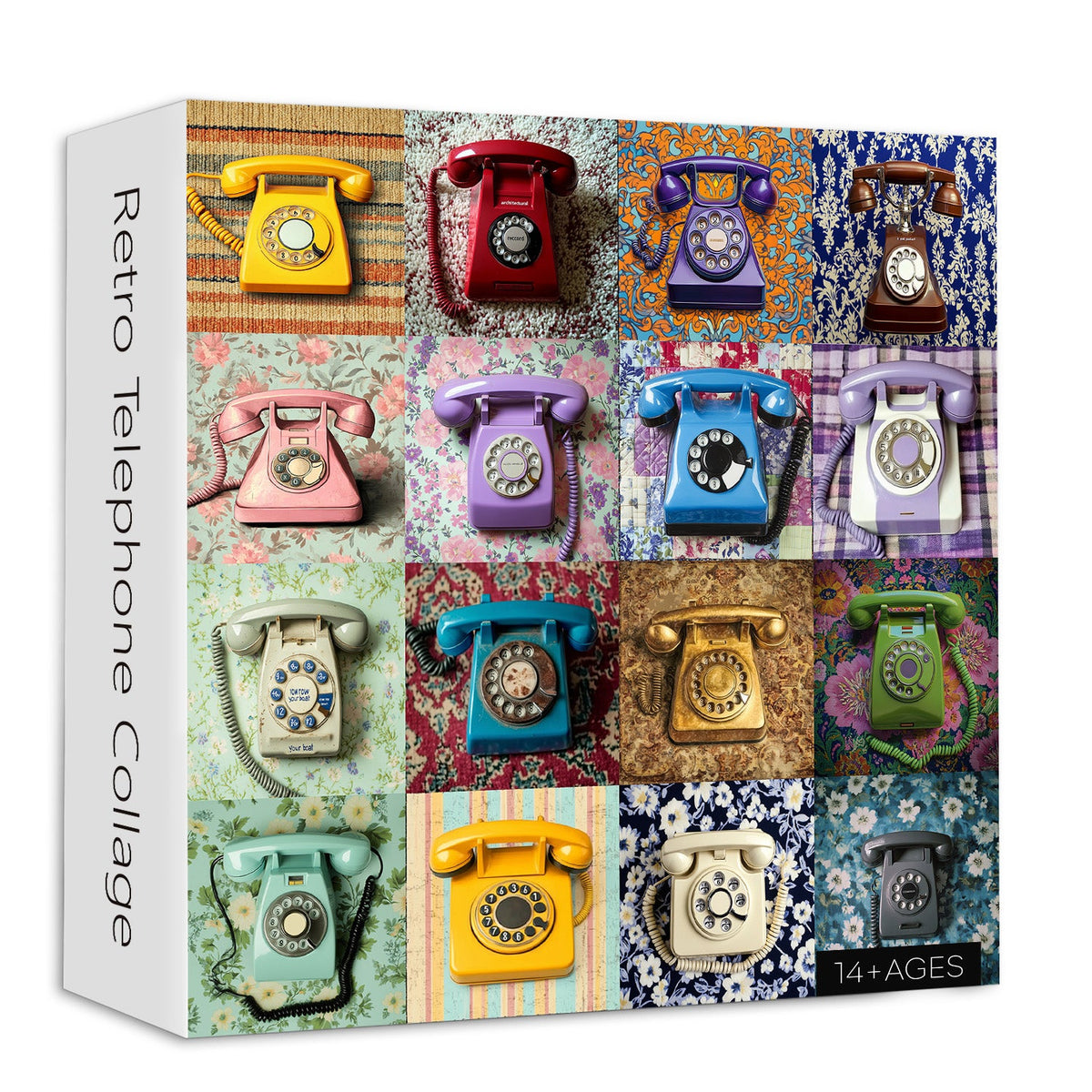 Retro Telephone Collage Jigsaw Puzzle 1000 Pieces