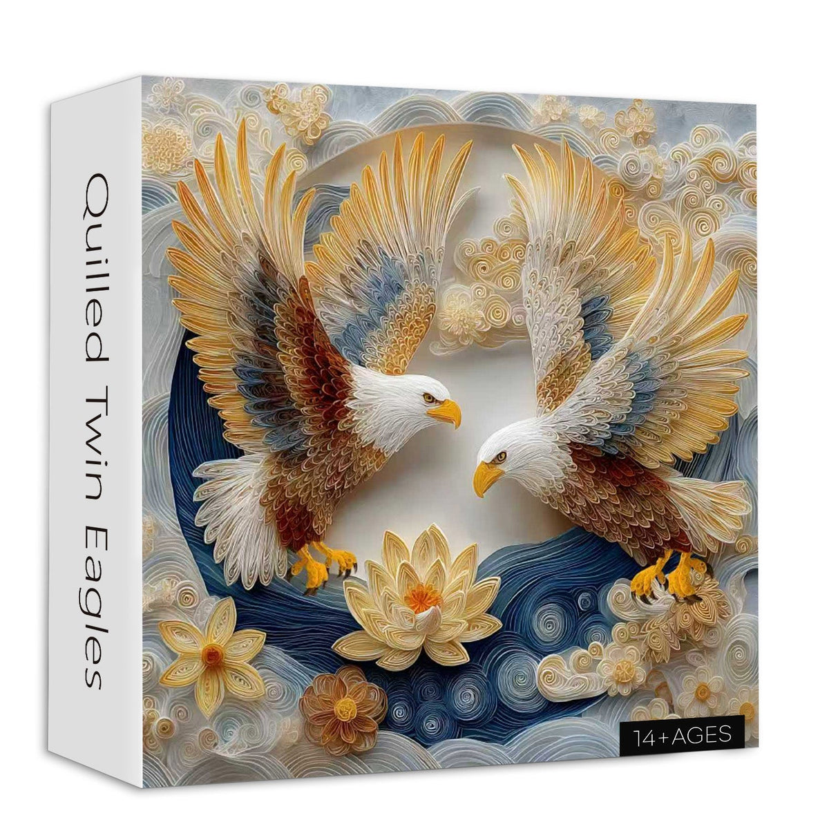 Quilled Twin Eagles Jigsaw Puzzle 1000 Pieces