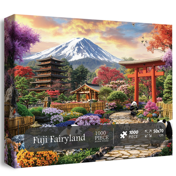Fuji Fairyland Jigsaw Puzzle 1000 Pieces – Pickforu Puzzle