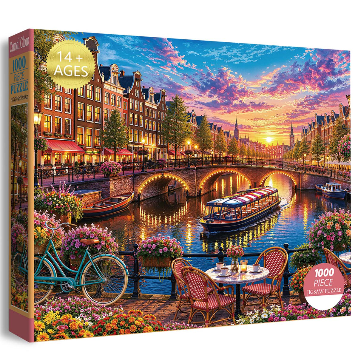 Canal Glow Jigsaw Puzzle 1000 Pieces
