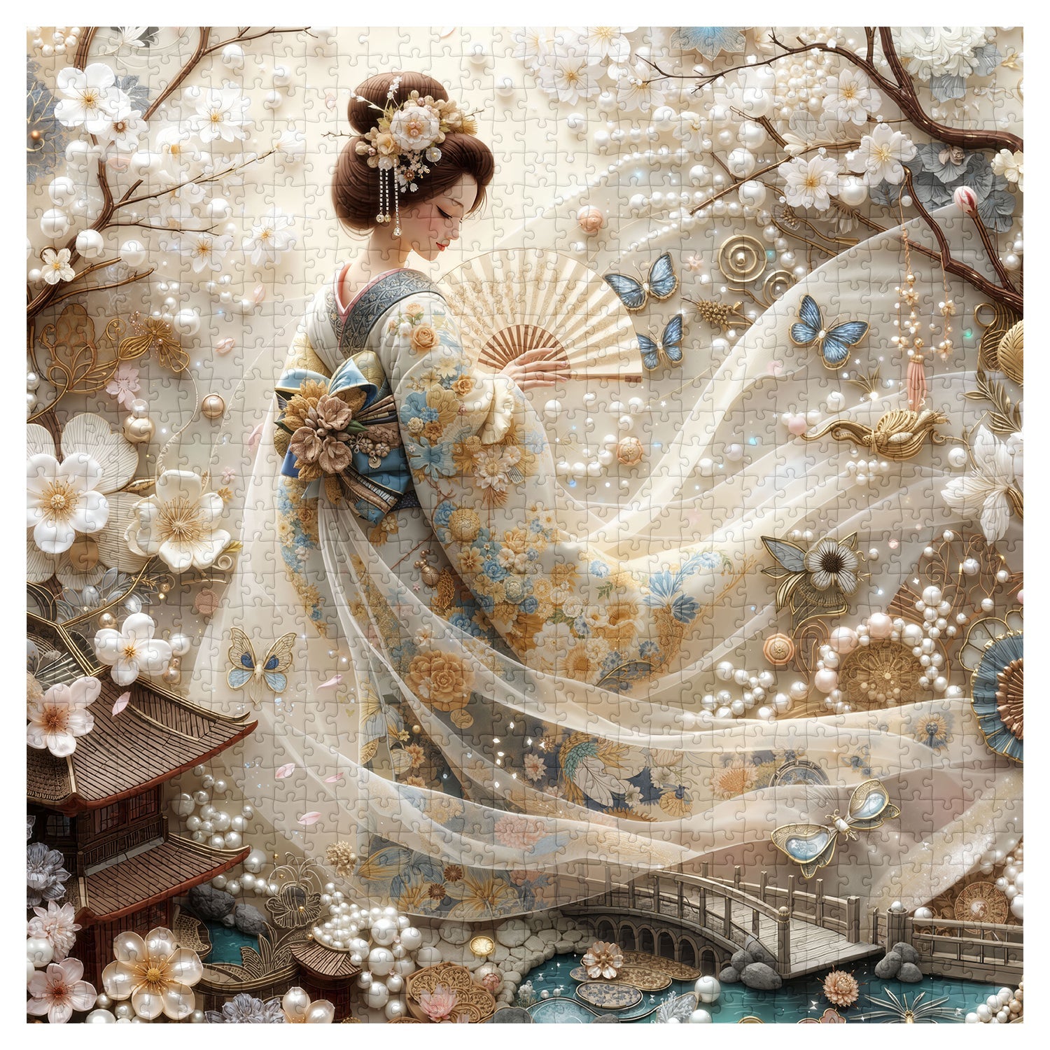 Whispering Blossoms Jigsaw Puzzle 1000 Pieces
