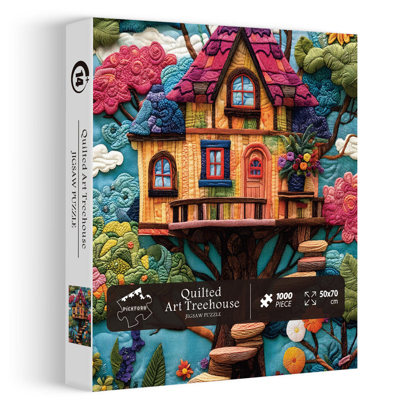 Puzzles en puzzle Treehouse art matelassé 1000 pièces