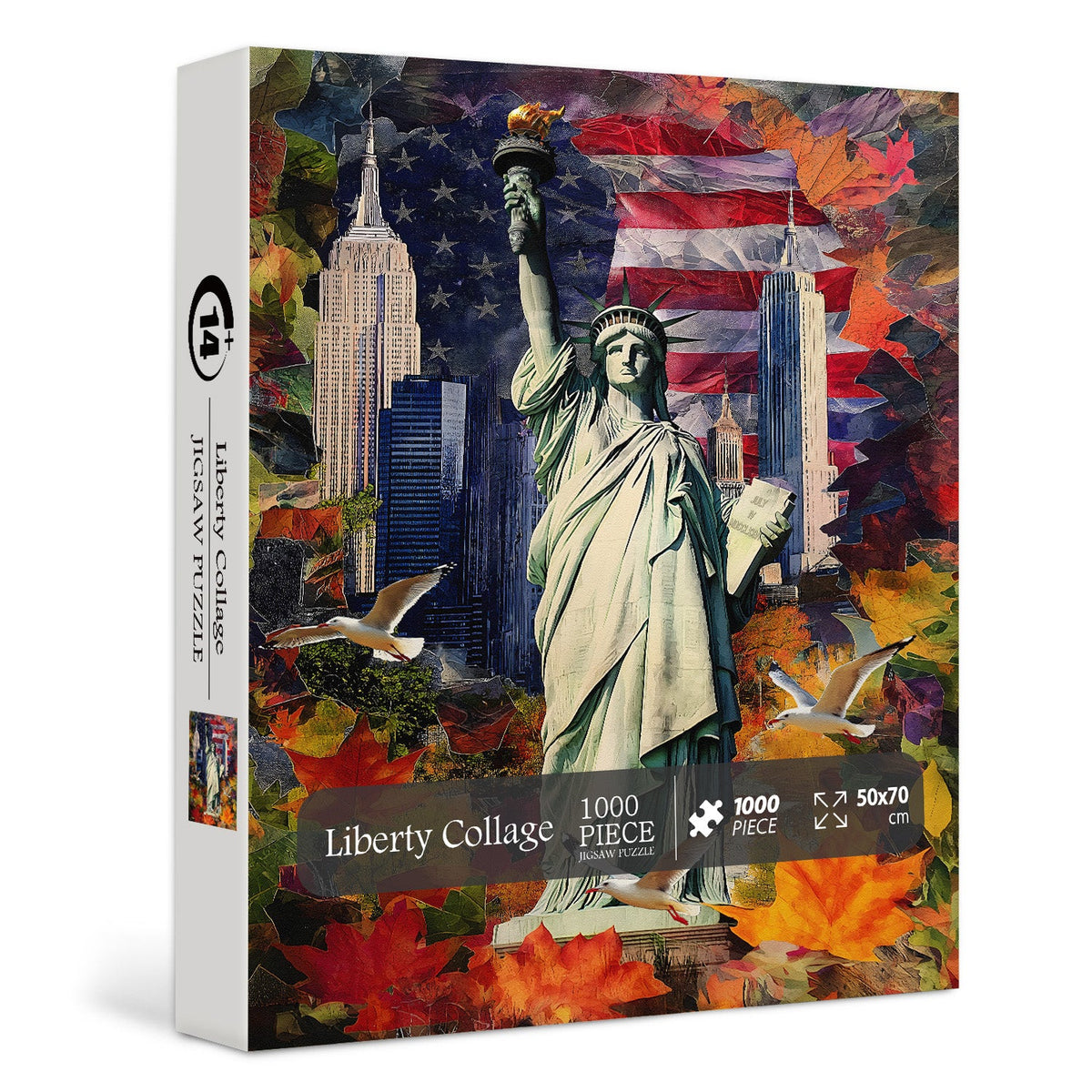Puzzle Liberty Collage 1000 pezzi