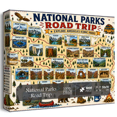 National Parks Road Trip Jigsaw Puzzle 1000 Pieces