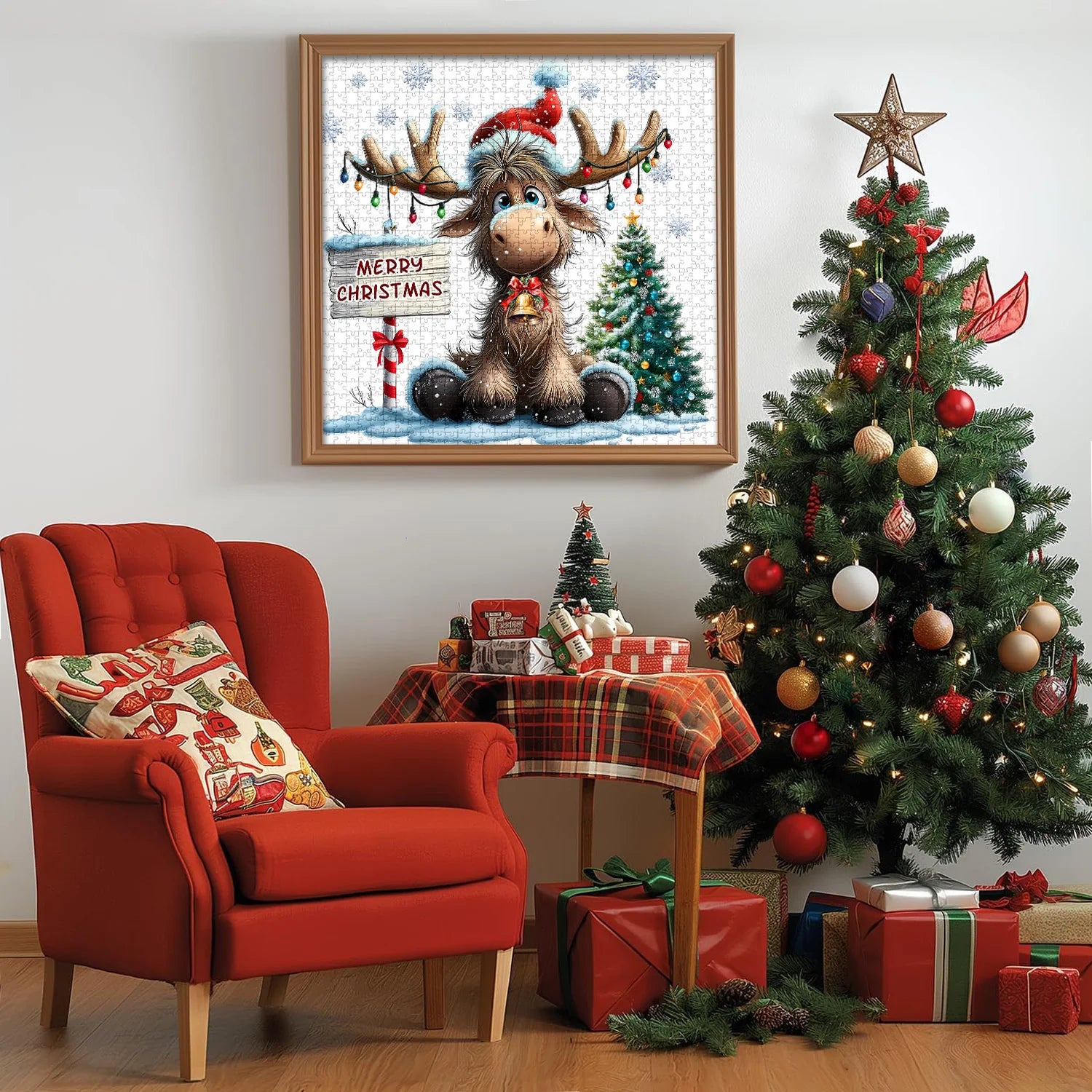 Célébration de Noël Elk Puzzles 1000 pièces
