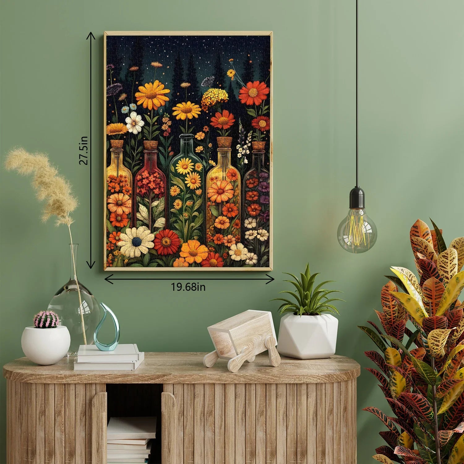 Puzzle de puzzle des fleurs en bouteille 1000 pièces