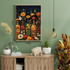 Puzzle de puzzle des fleurs en bouteille 1000 pièces