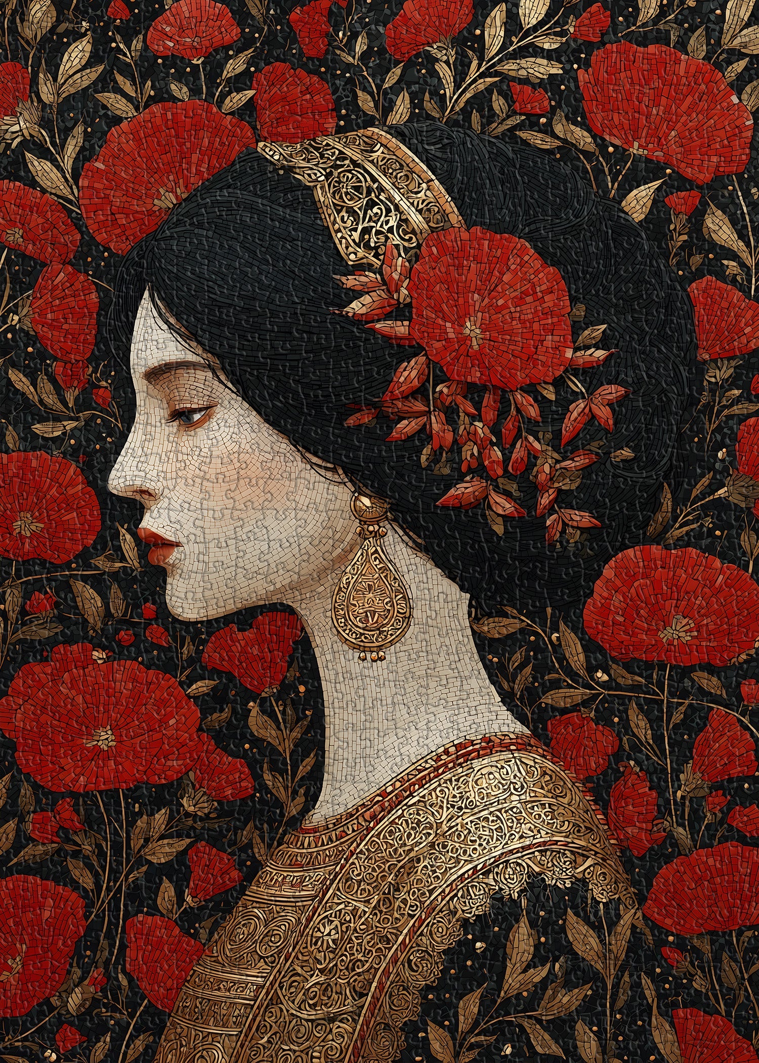 Puzzle Beauté Florale 1000 Pièces