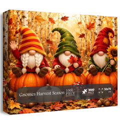 Gnome Harvest Season Jigsaw Puzzle 1000 Pieces