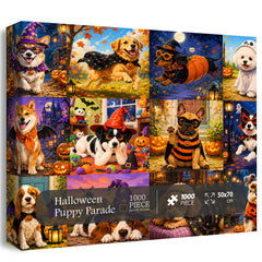 Halloween Puppy Parade Jigsaw Puzzle 1000 Pieces