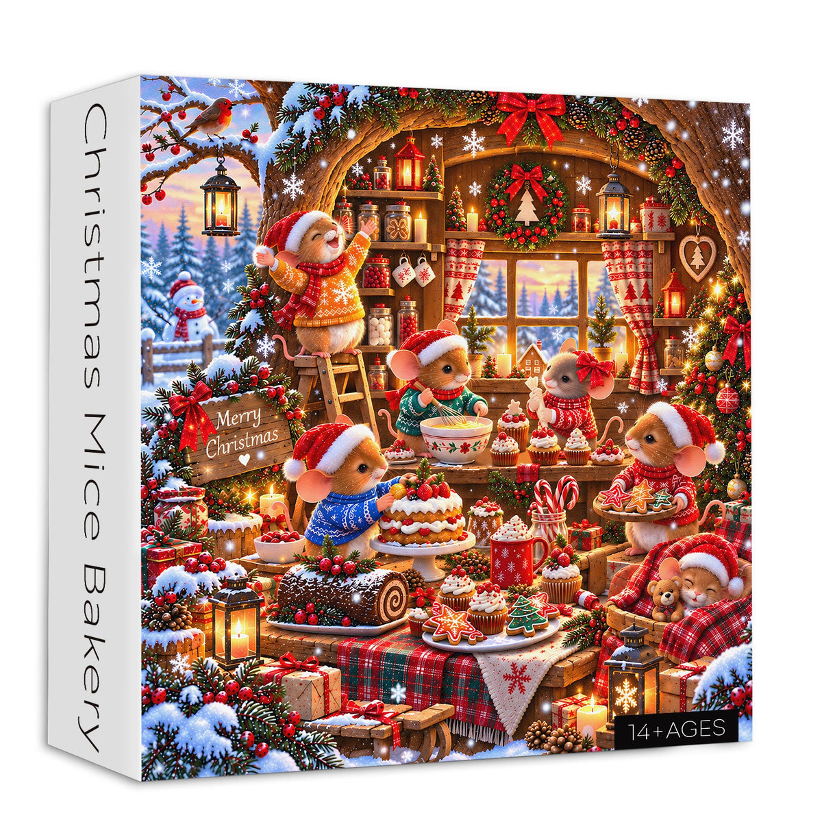Weihnachtsmaus-Bäckerei-Puzzle, 1000 Teile