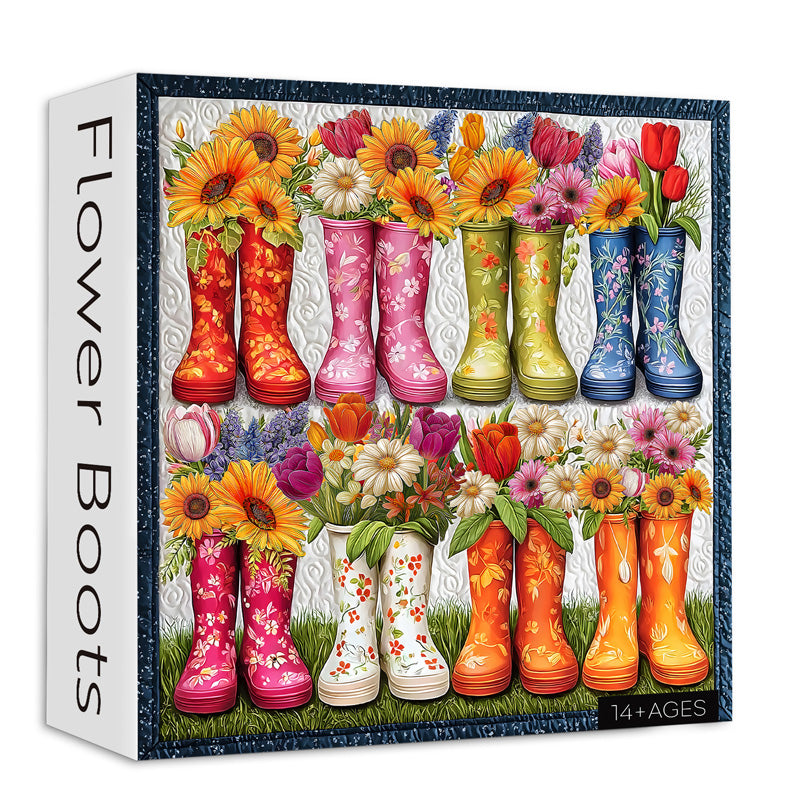 Boots de fleurs puzzle 1000 pièces