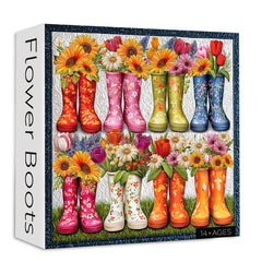 Boots de fleurs puzzle 1000 pièces