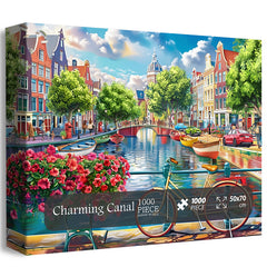 Charming Canal Jigsaw Puzzle 1000 Pieces