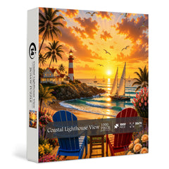 Coastal Lighthouse View Jigsaw Puzzle 1000 Pieces