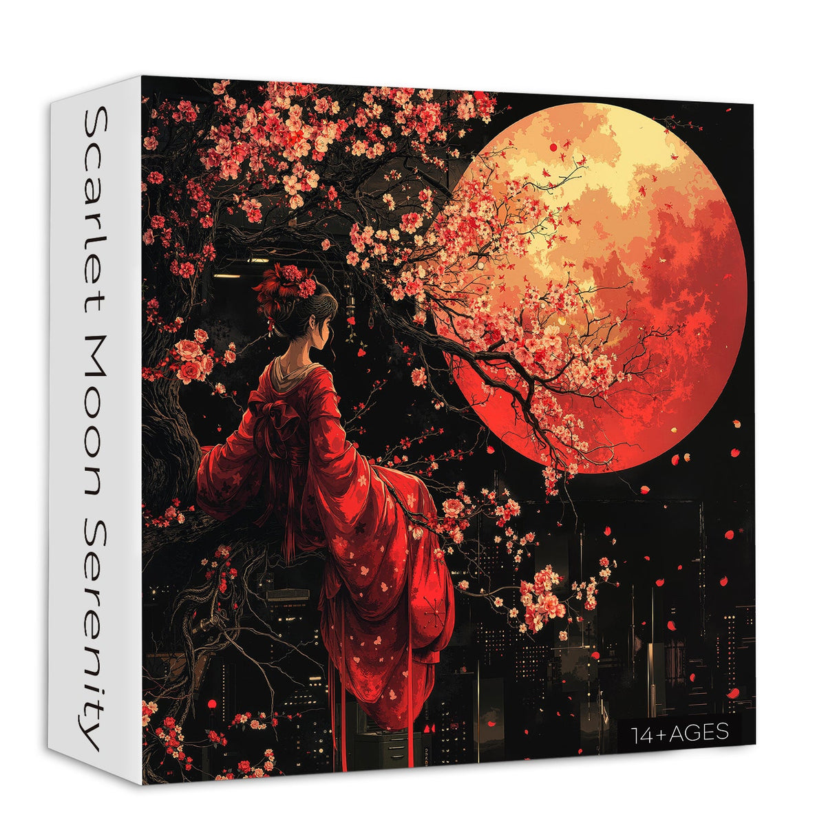 Scarlet Moon Serenity Jigsaw Puzzle 1000 Pieces