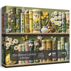 The Bunny's Garden Library Jigsaw Puzzle 1000 Pieces