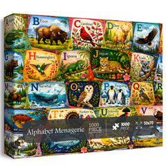 Alphabet Menagerie Jigsaw Puzzle 1000 Pieces