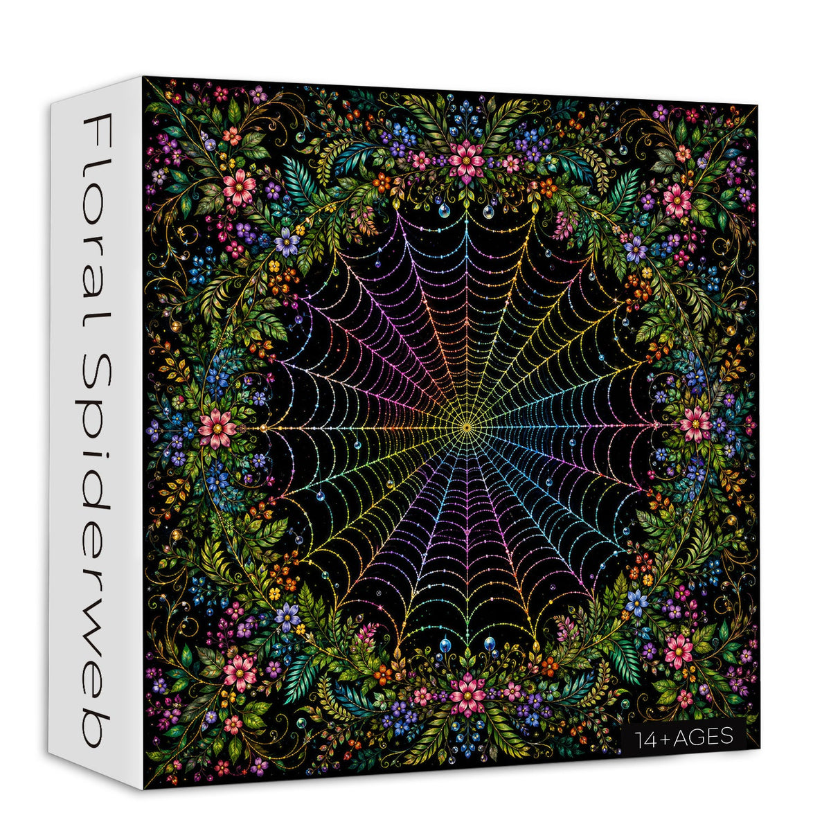 Floral Spiderweb Jigsaw Puzzle 1000 Pieces