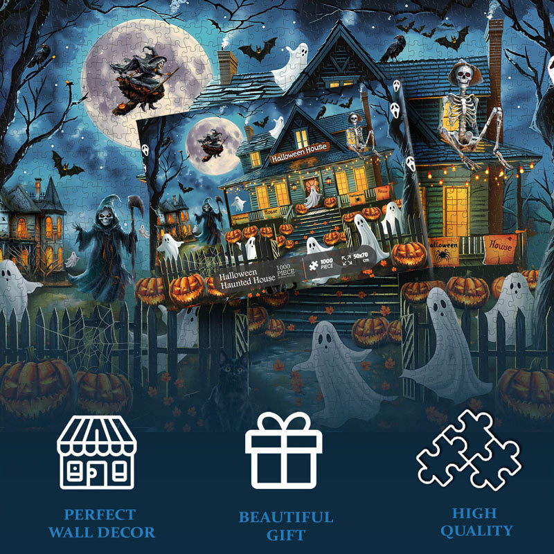 Halloween Haunted House Jigsaw Puzzle 1000 Pieces