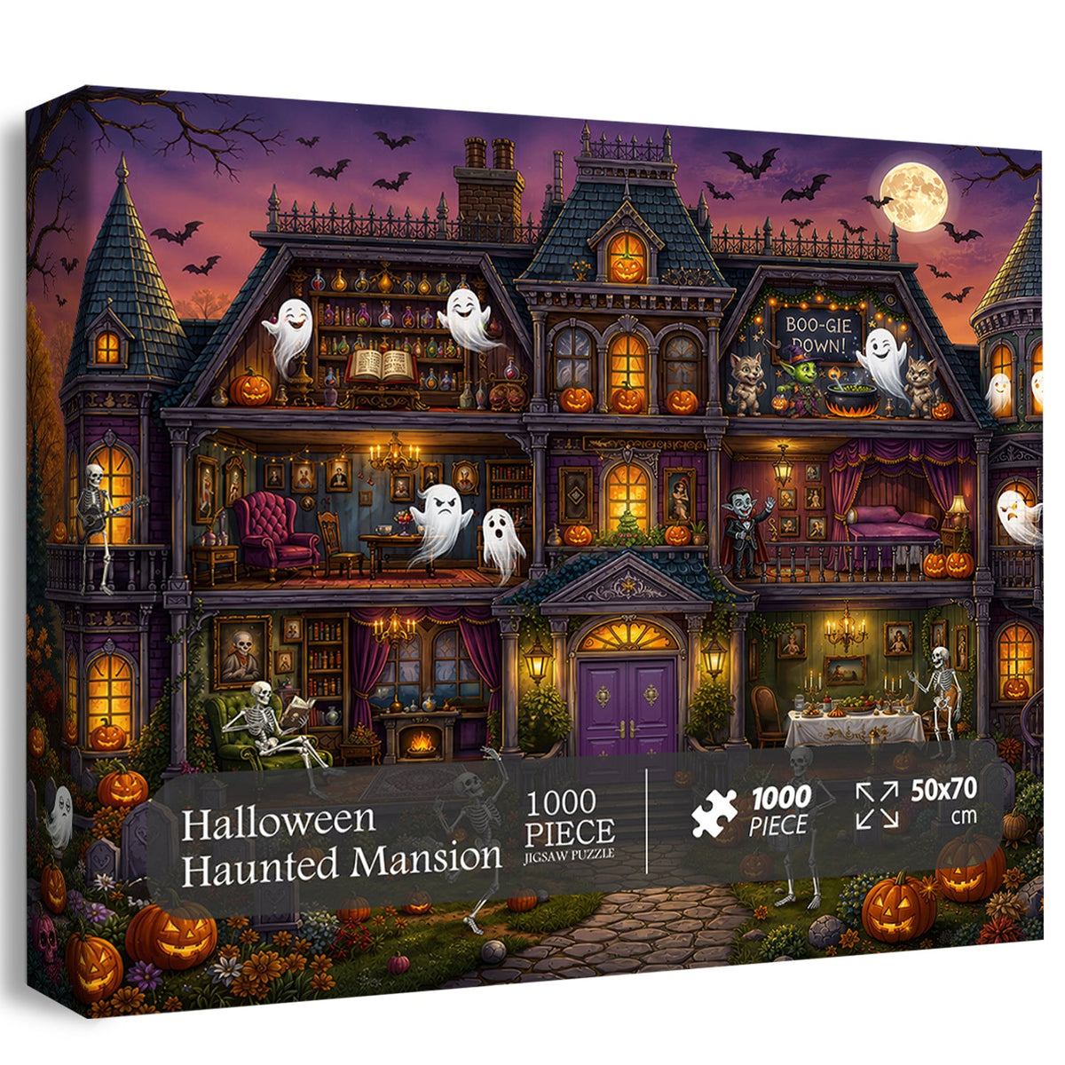 Halloween Haunted Mansion Jigsaw Puzzle 1000 Piece