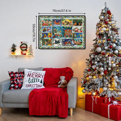 Christmas Cats Advent Calendar Jigsaw Puzzle 1000 Pieces