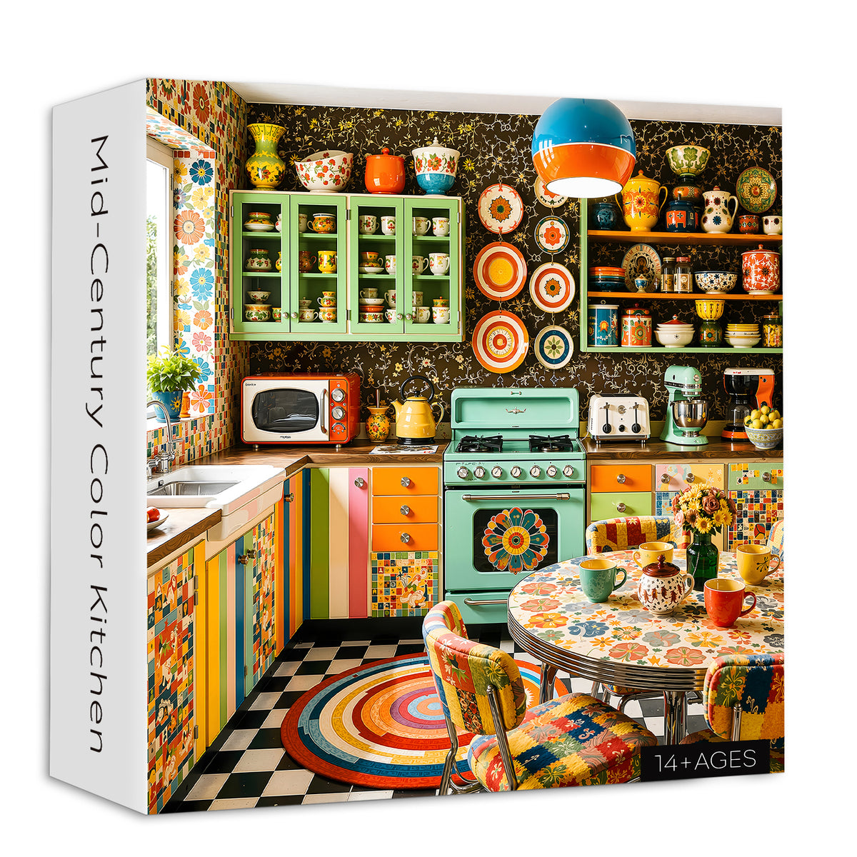 Mid-Century Color Kitchen Jigsaw Puzzle 1000 Pieces