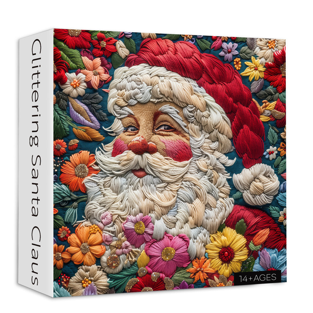 Glittering Santa Claus Jigsaw Puzzles 1000 Pieces