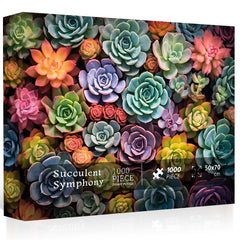 Succulent Symphony Jigsaw Puzzle 1000 Pieces