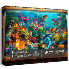 Enchanted Dragon Castle Jigsaw Puzzle 1000 Pieces