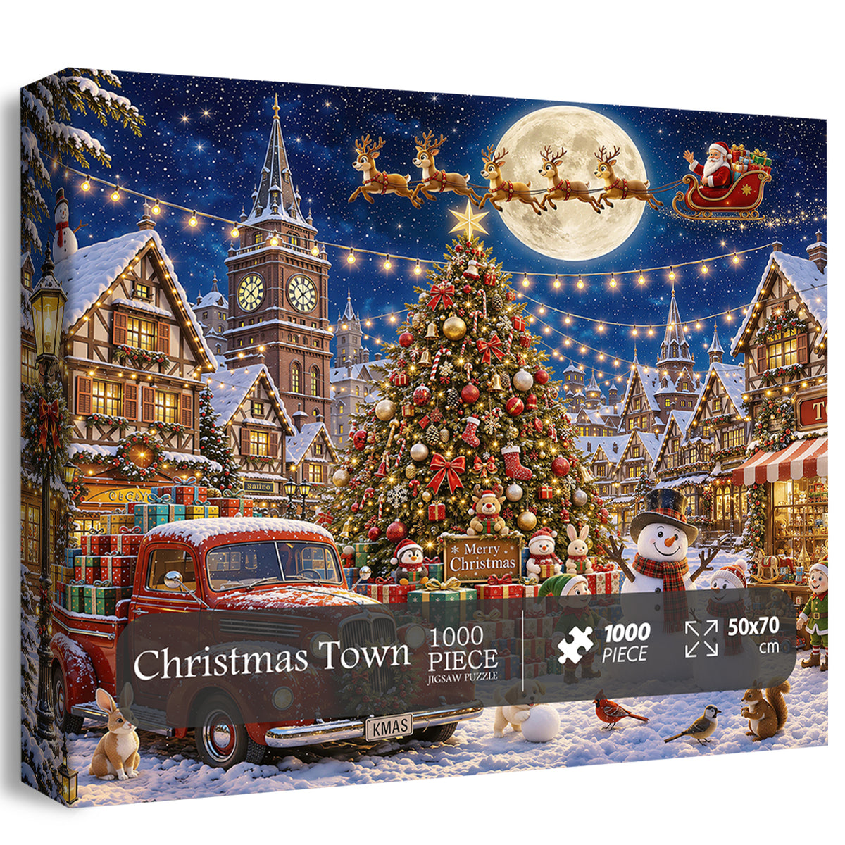 Christmas Town Jigsaw Puzzle 1000 Pieces