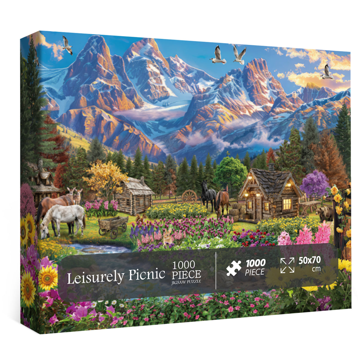 Snow Mountain Blossom Jigsaw Puzzles 1000 Pieces