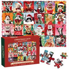 Christmas Cats Jigsaw Puzzle 1000 Pieces