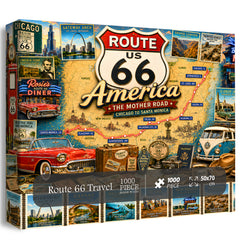 Route 66 Reisepuzzle 1000 Teile