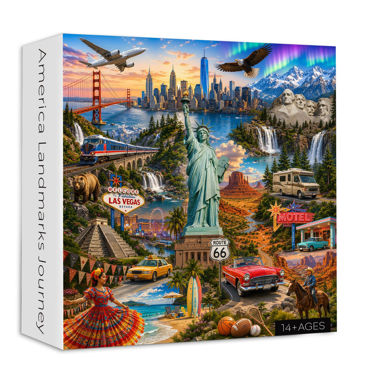 America Landmarks Journey Jigsaw Puzzle 1000 Piece