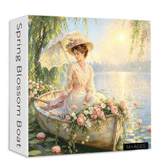 Spring Blossom Boat Jigsaw Puzzle 1000 Pieces