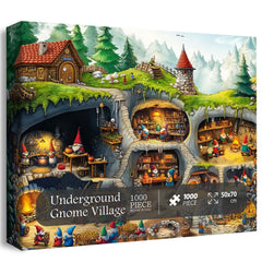 Underground Gnome Village Jigsaw Puzzle 1000 piezas