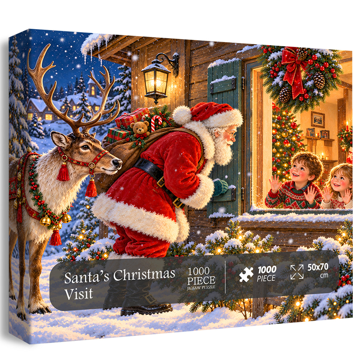Santa’s Christmas Visit Jigsaw Puzzle 1000 Pieces