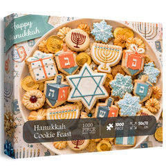 Hanukkah Cookie Feast Jigsaw Puzzle 1000 Pieces