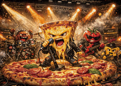 Puzzle Rockin' Pizza de 1000 piezas