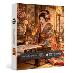 Geisha’s Calligraphy Hour Jigsaw Puzzle 1000 Pieces