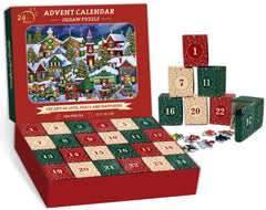 Christmas Joyous Town Advent Calendar Jigsaw Puzzle 1000 Pieces