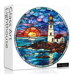 Glass Art Lighthouse Jigsaw Puzzle 1000 Pieces