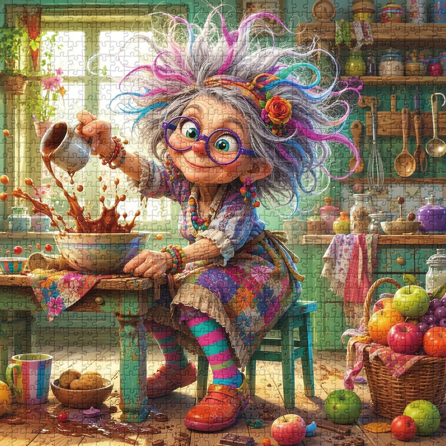 Das freche Oma-Puzzle 1000