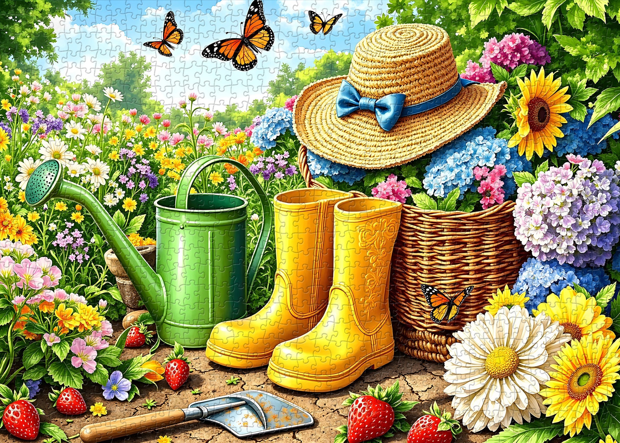 Spring Gardening Day Jigsaw Puzzle 1000 Pieces
